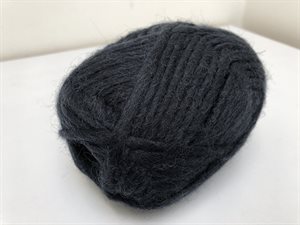 Tyk blød uld - uspundet lækker fiber i midnatsblå / antrasit